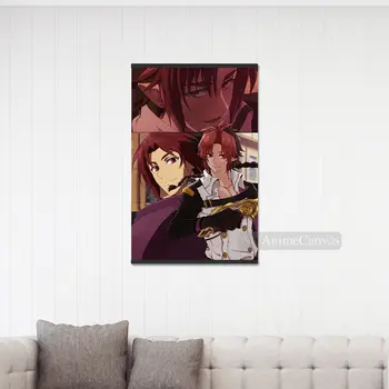 Anime crowley eusford medinis Rėmas, Drobės Apdailos spaudinių, vaikų Kambarį Magnetinio Įrėminti Namų dekoro tapyba