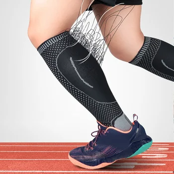 Anti-slydimo Silikono Kojos atrama Fitneso Rankovės Padengti Ilgai Kvėpuojantis Megzti Kulkšnies Suspaudimo Raštas Sportwear