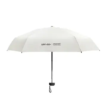 Anti-UV Kišenėje Mini Skėtis nuo Lietaus Moterų Vėjo Patvarus 5 Lankstymo Skėčiai nuo Saulės Nešiojamas Saulės moterų umbrella korporacijos