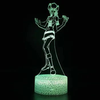 AOSONG Naktį LED Žibintai Naujiena 3D lempos Mielas Žaislas Dovana 7 ColorCartoon Atmosfera Lempa Vaikams, Vaikų Kambarys