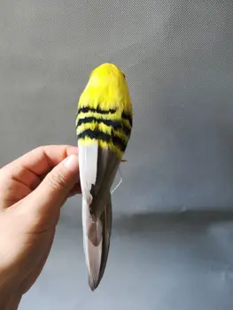 Apie 18cm realiame gyvenime Paukštis gražus plunksnų paukštis modelį, namų puošybai filmavimo prop apdailos žaislą dovanų h1019