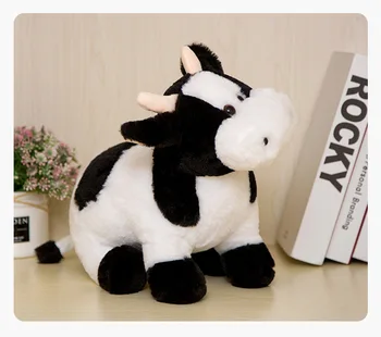 Apie 30cm gražių animacinių filmų karvė pliušinis žaislas minkšta lėlė, vaikams, žaislas Kalėdų dovana h0574