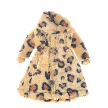 Apranga Flanelė Leopard Gyvūnų modelio suknelė Už Lėlės Rankų darbo Lėlės, Drabužiai, Suknelės