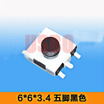 Apvijų Micro Touch Tact switch SMT SMD Juosta 5 Tipo Smeigtukai Mygtukas Jungiklis 6*6*3.4