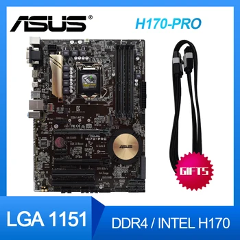 ASUS H170-PRO PC Žaidimų LGA 1151 Intel H170 HDMI, SATA 6Gb/s USB 3.1 M. 2 ATX Intel Darbastalio Plokštė rinkinys