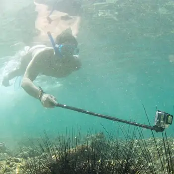 Atsparus vandeniui Monopodzie Selfie Stick Trikojo strėlės ilginimas už Gopro Stick Ištraukiamas Baton Selfie Nešiojamą Lazdos tvirtinimas GoPro Hero