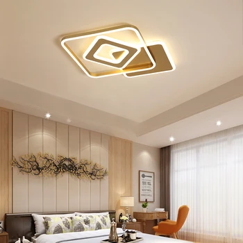 Aukso lubų lempa fojė, valgomasis, miegamasis paviršinės montuotės Taikoma įtampa 110V-220V, modernios Led lubų šviesos