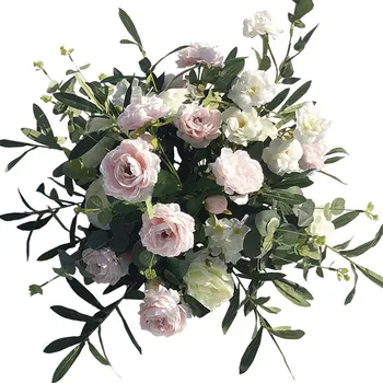 Aukštos klasės dirbtinės gėlės, nekilnojamojo touch, vestuvių dekoravimas, tinka visų rūšių gėlių stovai