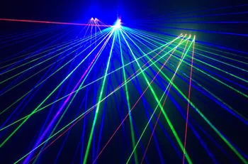 Aukštos kokybės Etape DJ šalies šokių Multi-line RGB Lazeris Pirštinės LED šviesos Kostiumų Šou
