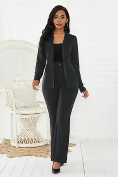 Aukštos Kokybės Kostiumas Kelnės-Dviejų dalių kostiumėlį Plius Dydis Moterų, XL 2021 Naujas Oficialias Ponios Švarkas Verslo Atsitiktinis Kelnės Moteris Drabužiai
