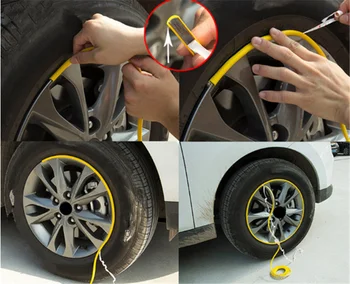 Auto populiarus ratlankio apsauga automobilių padangų dekoratyvinės juostelės spalvos linija gumos BMW X7 X1 M760Li 740Le iX3 i3s i3 635d 120d 120i