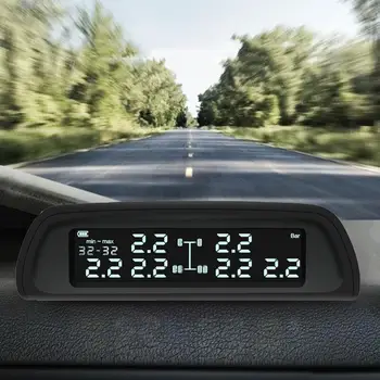 Auto Sunkvežimių PSSS Automobilių Belaidžio Padangų Slėgio Stebėjimo Sistema Su 6 Išorinių Jutiklių, Keičiamo Akumuliatoriaus LCD Ekranas