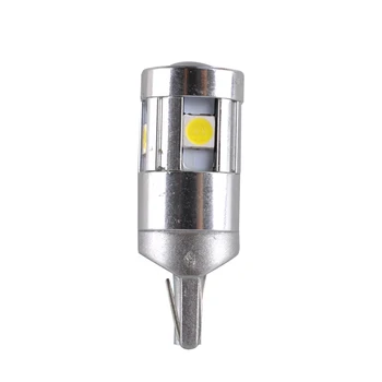 AutoEC 2x Super šviesus T10-3030-5SMD 12-24V auto pleišto lemputės automobilių licenciją plokštelės šviesos lempa DC12-24V #