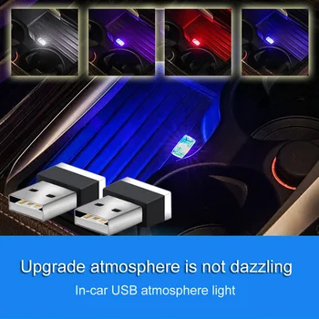 Automobilinis USB Atmosfera Šviesos Plug Dekoro Lempa Skoda, Opel DAF RAM Trucks 