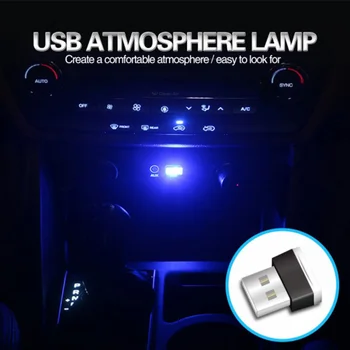 Automobilinis USB Atmosfera Šviesos Plug Dekoro Lempa Skoda, Opel DAF RAM Trucks 