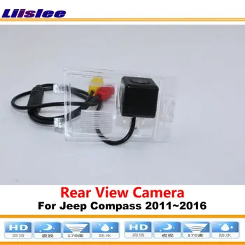 Automobilio Atbulinės Galinio vaizdo Kamera Jeep Compass 2011-2016 Suderinama Pradinį Ekraną RCA Adapteris HD 
