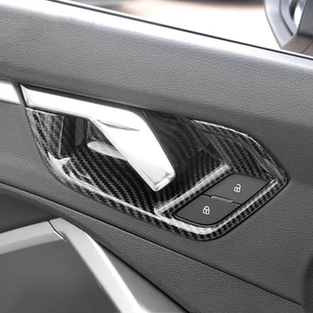 Automobilio Stilius Anglies Pluošto Stiliaus Durų Dubenį Apdailos Rėmo Lipdukas Padengti Apdaila Audi Q3 2019 Vidaus Duris Riešo Lipdukai