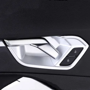 Automobilio Stilius Anglies Pluošto Stiliaus Durų Dubenį Apdailos Rėmo Lipdukas Padengti Apdaila Audi Q3 2019 Vidaus Duris Riešo Lipdukai
