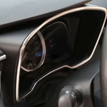 Automobilis Sidabro spalvos Nerūdijančio Plieno prietaisų Skydelio Apdaila Padengti Apdaila Toyota Corolla 2019-2020