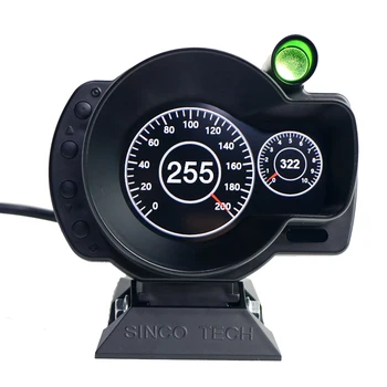 Automobilių 10000RPM Gabaritas OBDII Sinco Tech Brūkšnys Greitis aps / min vandens temperatūra Įtampos skaitmeninis LCD Ekrano Indikatorius bmw universial