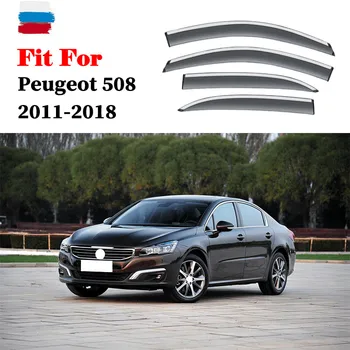 Automobilių Langų Deflektoriai Pertvara Nuo Vėjo Sun Guard Lietaus Skydelis Padengti Apdaila Lietaus, Automobilių Reikmenys, Peugeot 508 2011-2018