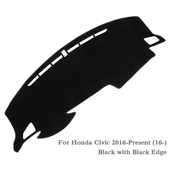 Automobilių Optikos prietaisų Skydelio Išvengti Šviesos Padas Priemonė Platformos Dangtis Rose Kilimėlis Honda CIVIC 2012-Metu LHD&RHD Anti-dulkių Šluostės
