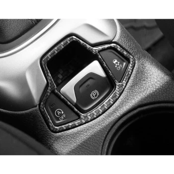 Automobilių Vidinis Elektroninis rankinis Stabdis Rėmo Dangtis Apdaila už Jeep Renegade Jeep Compass-2019 (Anglies Pluošto Spalva)