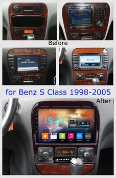 Autoradio Benz S Klase w220 cdi S280 S320 S350 S400 S430 S500 S600 1998, 2005 m. automobilio radijo 