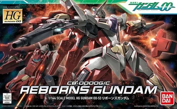 Bandai Gundam 59947 00 HG 1/144 Reborns Mobile Suit Surinkti Modelį Rinkiniai Anime Veiksmų Skaičiai Žaislai vaikams Dovanų