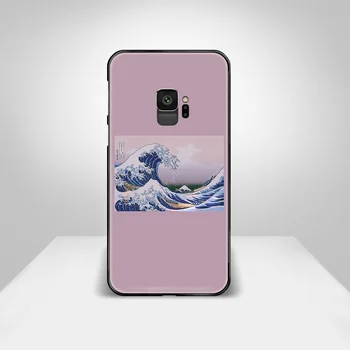 Bangos meno estetika jūros Telefono Case Cover For Samsung Galaxy A10 A20 A30 E A40 A50 A51 A70 A71 J 5 6 7 8 S juoda bamperis silikono