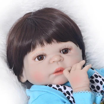 Bebes Atgimsta lėlės 57CM, viso Kūno, silikoninė lėlė berniukas Reborn Baby Doll, Vonios Žaislas Gyvas Naujagimis Princesė victoria Bonecas Menino