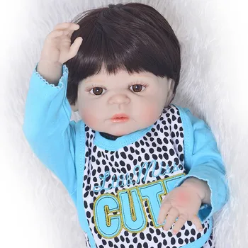 Bebes Atgimsta lėlės 57CM, viso Kūno, silikoninė lėlė berniukas Reborn Baby Doll, Vonios Žaislas Gyvas Naujagimis Princesė victoria Bonecas Menino