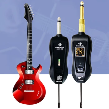 Belaidžio Gitara Siųstuvas Belaidžio ryšio Sistema, Siųstuvas, Imtuvas, integruota Ličio Baterija Įkraunama