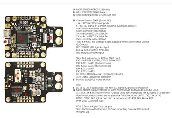 BetaFlight 3.2.0 F405-AIO integruotos skrydžio kontrolės F4 FC built-in OSD, 