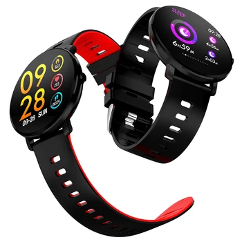 BINSSAW Visiškai Jutiklinis Ekranas IP68 Vandeniui daugiafunkcinio Sporto Smart Apyrankę Širdies ritmo Tracker Kraujo Spaudimas Smartwatch