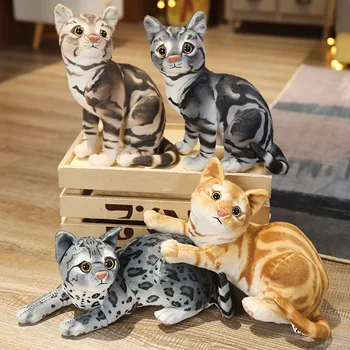 Candice guo! mielas pliušinis žaislas puikus, emulational guli katė sėdėti kačiukas, minkšti kimštiniai lėlės, pilnavidurės apdailos gimtadienio, Kalėdų dovana