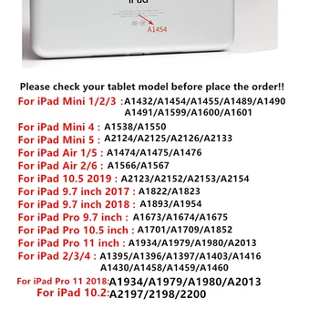 Case for iPad Pro 11 2018 2020 Atveju, Smart TPU Padengti iPad 10.2 2019 Oro 3 Oro 2 Oro 1 Pro 10.5 iPad 9.7 2018 Pabusti