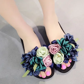 CEYANEAO Moterų kojinės, palaikykite skaidres ponios šlepetės čekijos vasaros sandalai beach platforma batai spalvinga gėlių dirželius