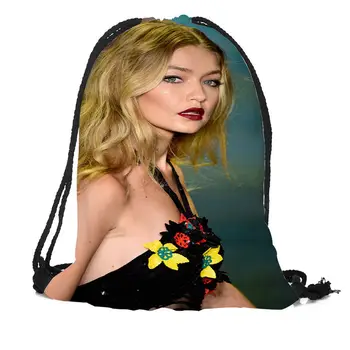 Custom Gigi Hadid Raišteliu Maišelį Šilko Minkštas Krepšys Didelis Sapacity Logotipą Spausdinimo Kuprinė Daugiau Dydžiu