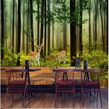 Custom naujų Miškų kraštovaizdžio tapetai, fone, sienų apdaila dažymas 3d kraštovaizdžio tapetai