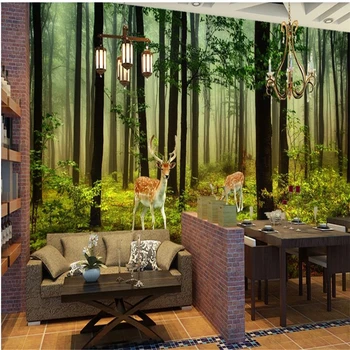 Custom naujų Miškų kraštovaizdžio tapetai, fone, sienų apdaila dažymas 3d kraštovaizdžio tapetai