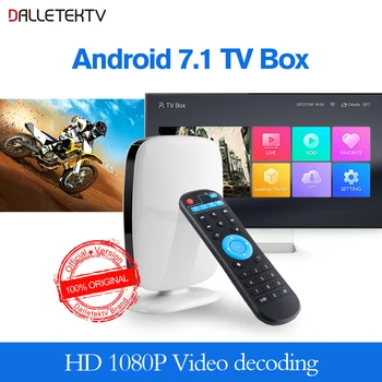 Dalletektv Android 7.1 Smart TV BOX 1GB 8GB RK3229 Quad Core palaikymas 4K WiFi Dalletektv R9 Set Top Box, TV Imtuvas