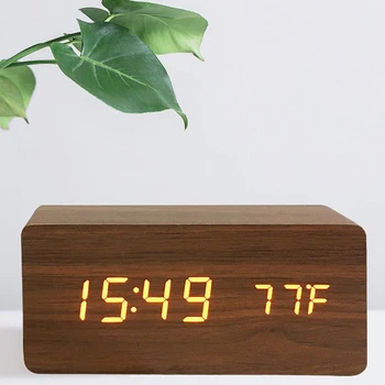 Daugiafunkcinis Led Mediniai Elektroninis Laikrodis-Žadintuvas su Išjungimo Temperatūra Dvigubas Ekranas Žadintuvas, Usb Žadintuvas