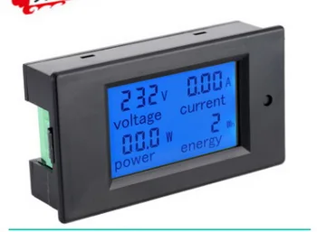 Dhl 50pcs praktinis Skaitmeninės AC Įtampos Metrų 100A/80~260V Elektros Energijos analoginis Voltmeter Ammeter w srovė Amperais Volt matuoklis