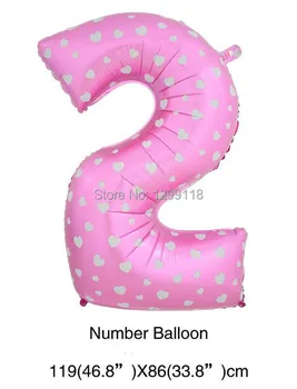 Didelis, 40 colių Pink, Blue Dot Digatal Folija Balionai Vestuvių Numeris Balionai, Kalėdų, Gimtadienio Tiekėjas