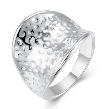 Didelis Nykščio Piršto Žiedą Charmings Stiliaus Unisex Sidabro Sidabrą, Žiedus Osioms Šalies Mados Dot Papuošalai 2020 Anel Moterys Vyrai