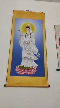 Didelė Pietryčių Azijos Namuose Šventyklos SIENOS Dekoratyvinio meno Laimingas Sėkmės Saugos Guanyin Bodhisatvos buda FENG SHUI tapyba