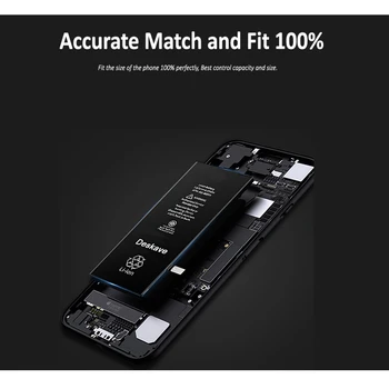 Didelės Talpos Telefono Ličio Baterija iphone 6S 6SP Pakeitimo Batteria AAAAA kokybės, + įrankių komplektas 2200mAH 3300mAh A1633 1634