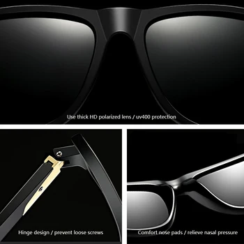 DIGUYAO Poliarizuota Aikštė Akiniai nuo saulės Vyrų Vairavimo akinius Atspalvių Vyrų Taurės Vyrų Retro 2020 M., Moterų, Prabangos Prekės ženklo Dizaineris Oculos