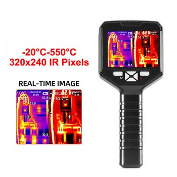 DP-22 Infraraudonųjų Terminio Vaizdavimo -10~450°C Pramoninių Terminio Vaizdo Kamera, Nešiojamą USB Infraraudonųjų spindulių Termometras 320x240 Rezoliucija